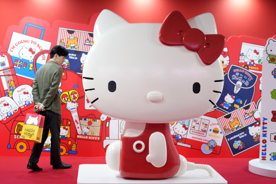 ハローキティ。［写真 AP＝聯合ニュース］