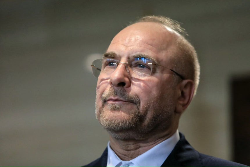 イラン国会議長のモハマド・バーゲル・カリバフ氏。AFP＝聯合ニュース