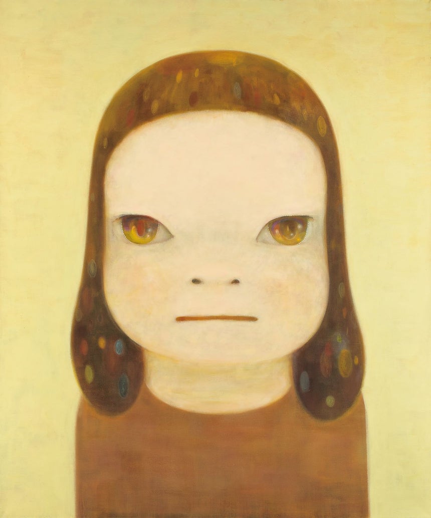 奈良美智の2016年の作品『Nothing about it』　写真＝ソウルオークション