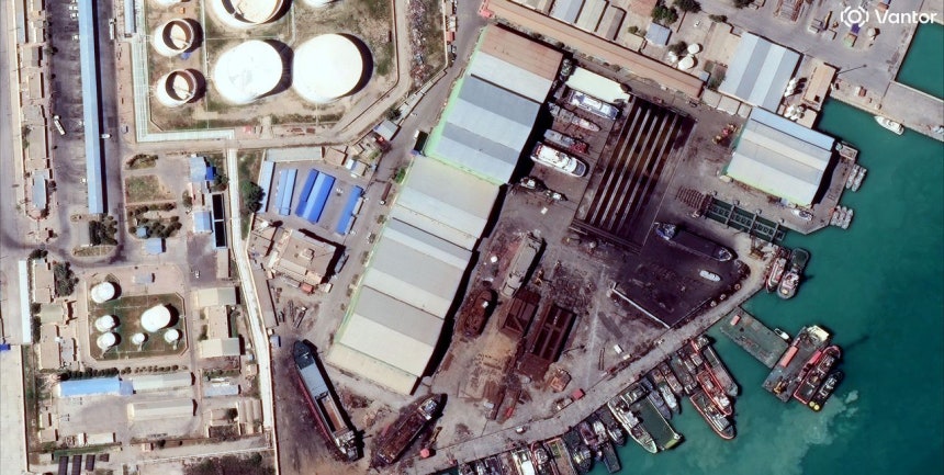 衛星から見たイランのブシェール原発。聯合ニュース