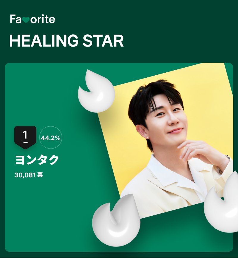 Bugs！フェイバリット「ヒーリングスター」投票の結果。