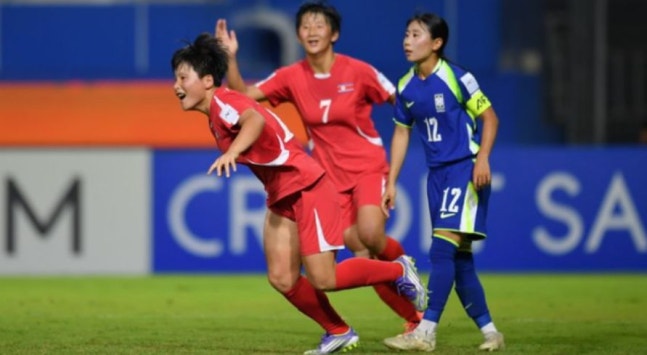 女子U－20韓国代表が北朝鮮に0－5で敗れた。 ［写真 AFCホームページ］