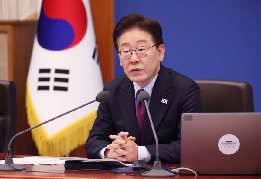 李在明（イ・ジェミョン）大統領 ［青瓦台写真記者団］