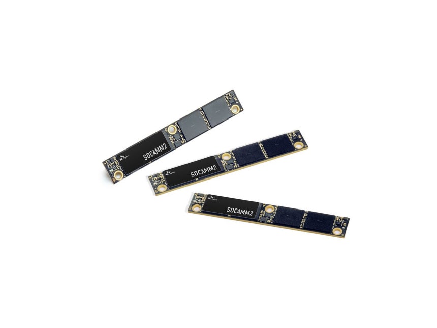 次世代AIサーバーメモリーとして注目されるSKハイニックスの192ギガバイト SOCAMM2製品。