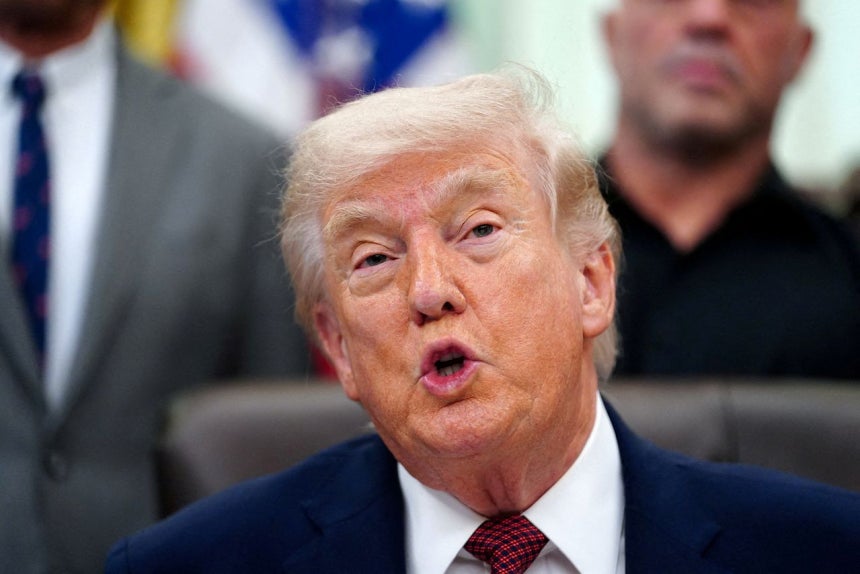 トランプ米国大統領。［写真 ロイター＝聯合ニュース］