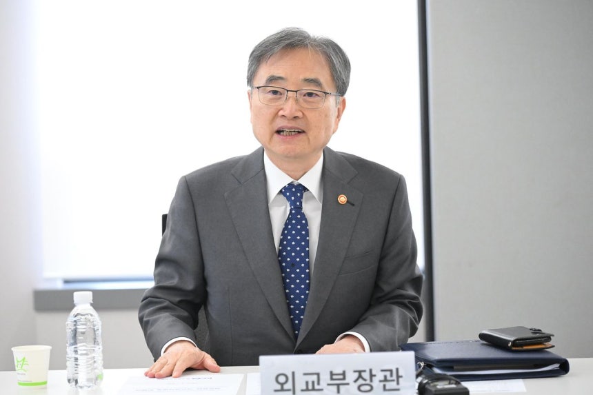 韓国外交部の趙顕長官。［写真 ニュース1］
