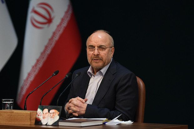イランの対米交渉代表を務めるモハンマド・バゲル・ガリバフ国会議長。［中央フォト］