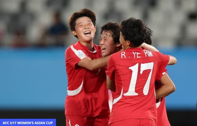 アジアの頂上に立った北朝鮮U－17代表 ［写真 AFC］