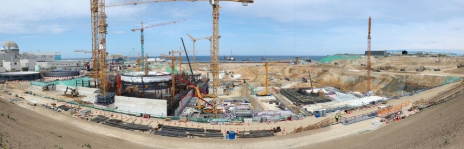 2032年・2033年竣工予定の新ハンウル原発3・4号機建設現場 ［写真 韓国水力原子力］