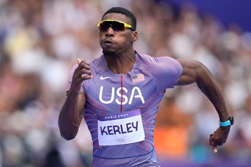 パリ五輪の男子100メートル銅メダリスト、米国のフレッド・カーリー。今月、米国で開催される「エンハンストゲームズ」に出場する。薬物を使用して出場してもよい「ドーピング五輪」だ。［AP＝聯合ニュース］