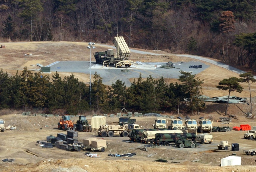今年3月、慶尚北道星州郡（ソンジュグン）の米軍THAAD基地 ［聯合ニュース］