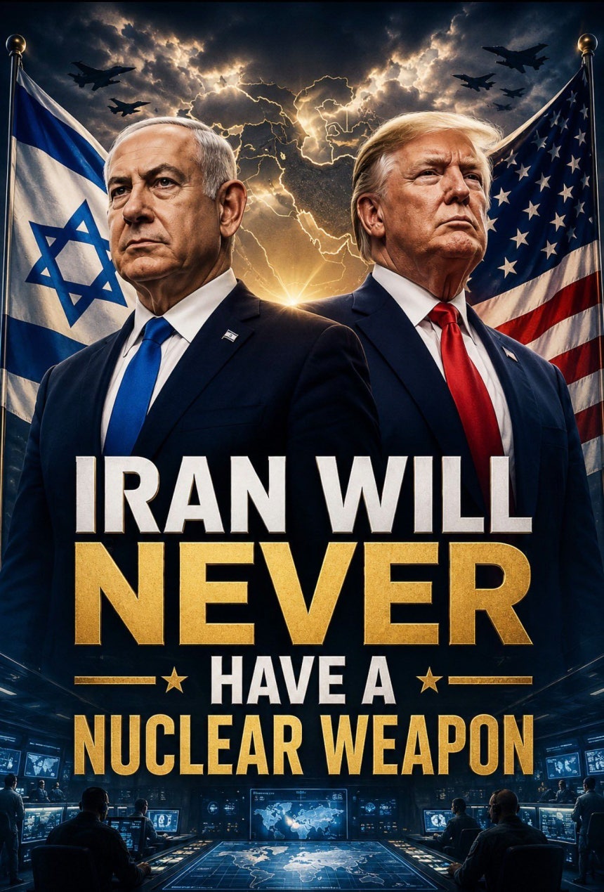 イスラエルのベンヤミン・ネタニヤフ首相は24日（現地時間）、自身とトランプ米国大統領が両国の国旗の前で険しい表情を浮かべる人工知能（AI）生成画像をXに投稿した。［写真 X キャプチャー］