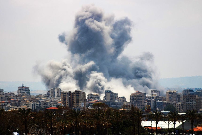 イスラエルのレバノン爆撃 ［AFP＝聯合ニュース］