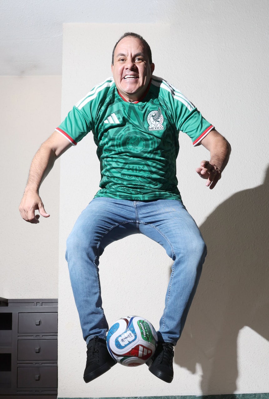 7日（現地時間）、メキシコシティのホテルで再会した53歳のブランコは相変わらずピョンピョンと跳びはねていた。 カン・ジョンヒョン記者
