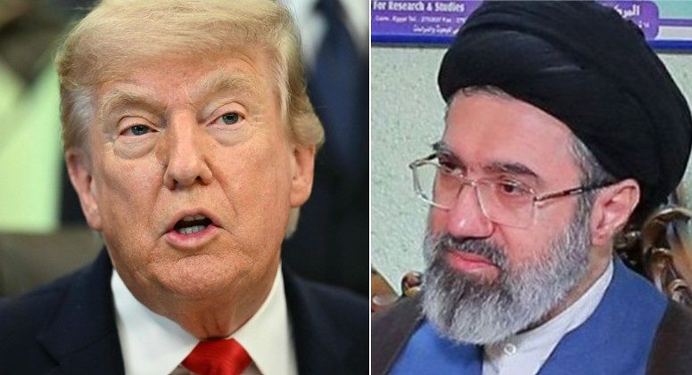 ドナルド・トランプ米大統領（左）とイランの最高指導者モジタバ・ハメネイ師（右）。 ［EPA＝聯合ニュース］