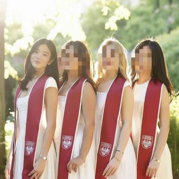   サムスン電子会長の長女イ・ウォンジュさんの大学卒業写真。［写真 SNSキャプチャー］