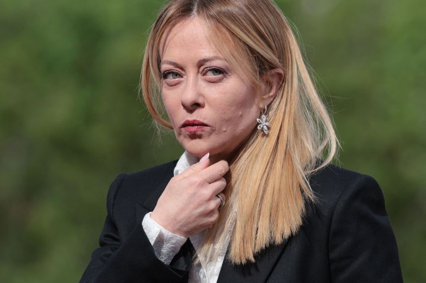 イタリアのジョルジャ・メローニ首相。AFP＝聯合ニュース