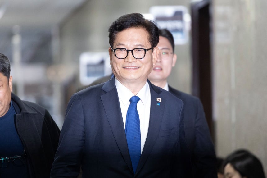 「共に民主党」の宋永吉議員。［写真 ニュース1］