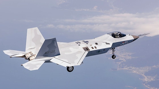 2023年5月16日、KF－21「ボラメ」の「最後」の単座（1人乗り）試製機「5号機」が初飛行に成功した。 ［写真 防衛事業庁提供］