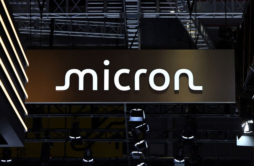 米マイクロンテクノロジーのロゴ。［写真 ロイター＝聯合ニュース］