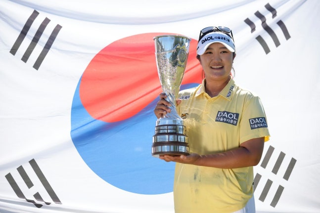 エビアン選手権で優勝したユ・ヘラン ［AP＝聯合ニュース］