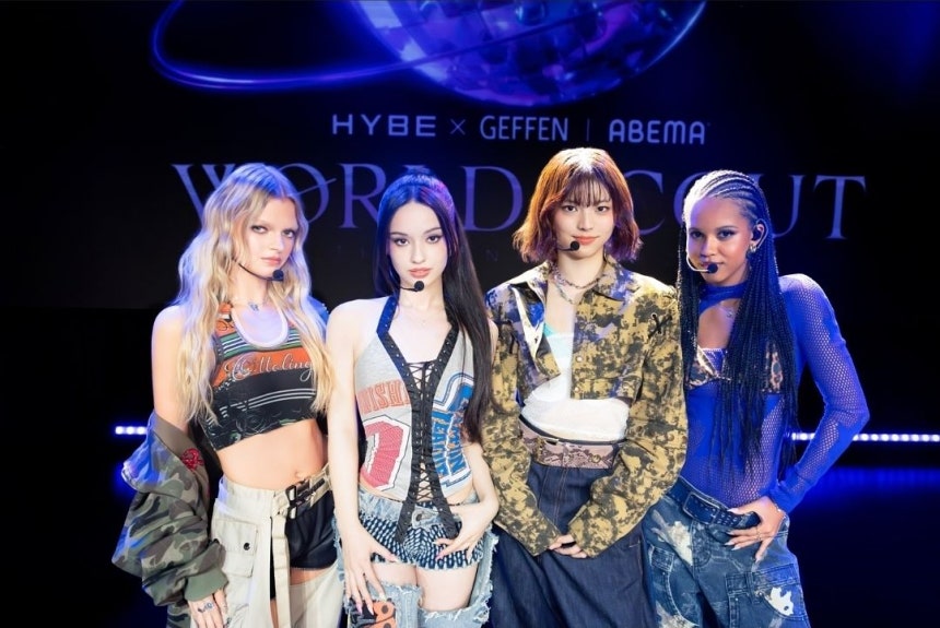 HYBE（ハイブ）とゲフィン・レコードによるグローバルガールズグループ、SAINT SATINE（セイント・サティーン）。［HYBE、ゲフィン・レコード提供］