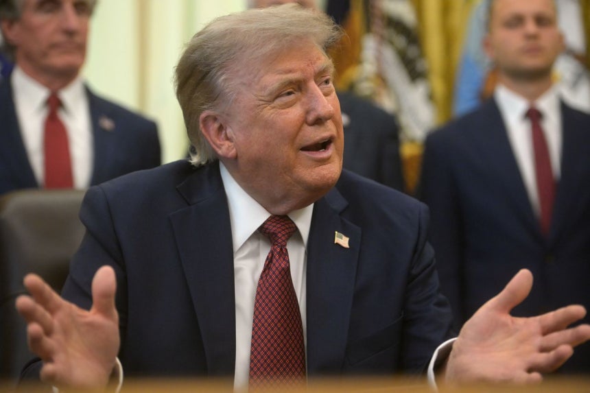トランプ米大統領。［写真 AP＝聯合ニュース］