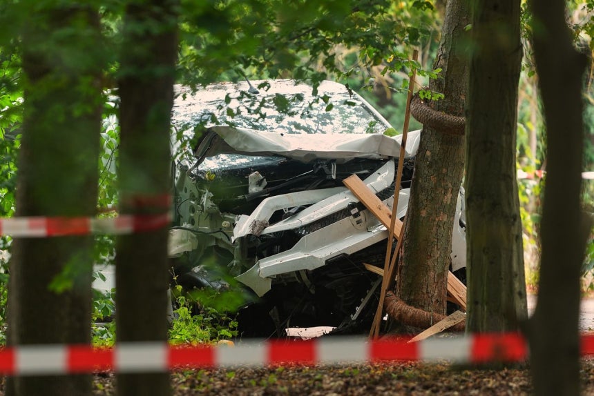 犯行に使用された車両。［AP＝聯合ニュース］