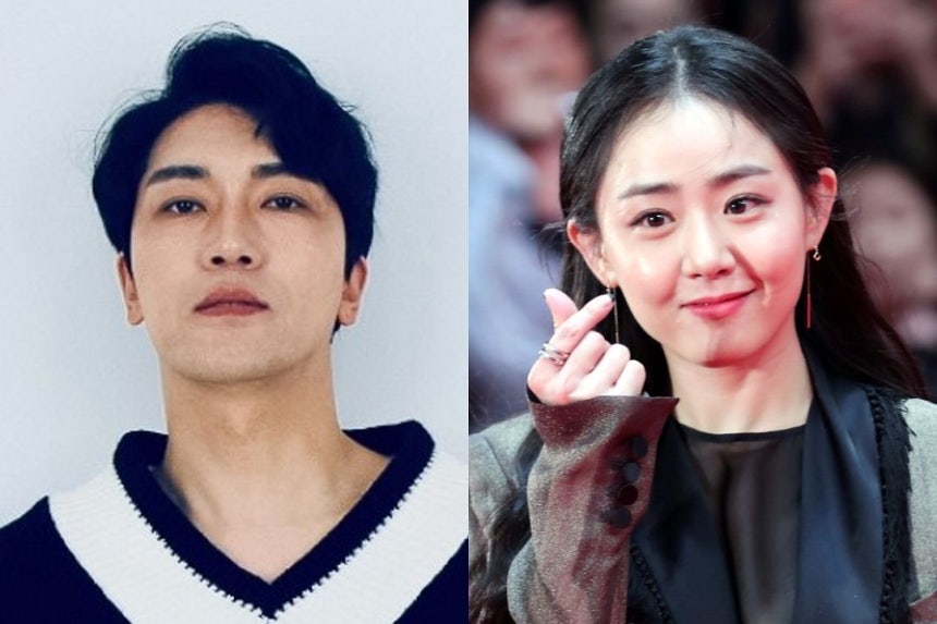 俳優チョン・ピョン（左）とムン・グニョン夫妻。ニュース1
