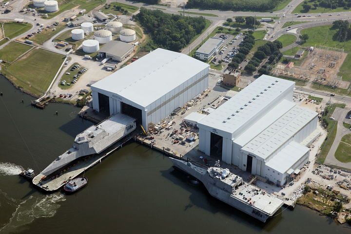 ハンファがオーストラリア造船・防衛産業企業オースタルの米国事業部門（オースタルUSA）の買収を進めている。米アラバマ州モービルにあるオースタルUSAの造船所。［写真 オースタル］