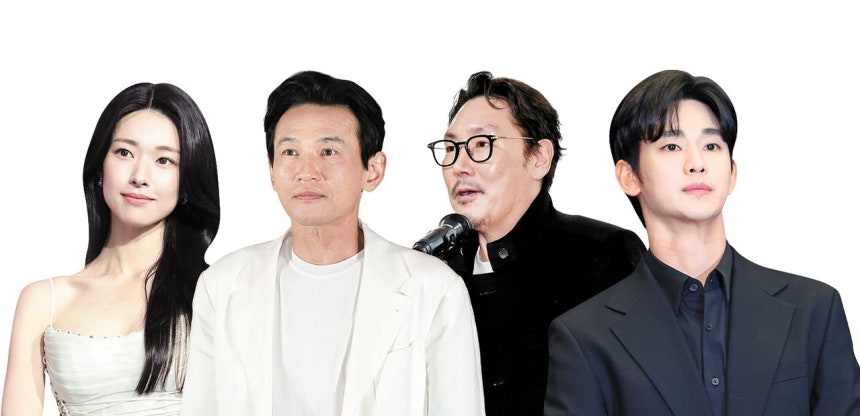 多いものでは数百億ウォンに上る制作費がかかる映画やドラマが、出演俳優を巡る論争によって公開できなくなるなど、打撃を受けるケースが相次いでいる。写真は、作品活動中に私生活などを巡る論争が浮上した俳優ハヨン、ファン・ジョンミン、チョ・ジヌン、キム・スヒョン（左から）。［ニュース1・聯合ニュース］
