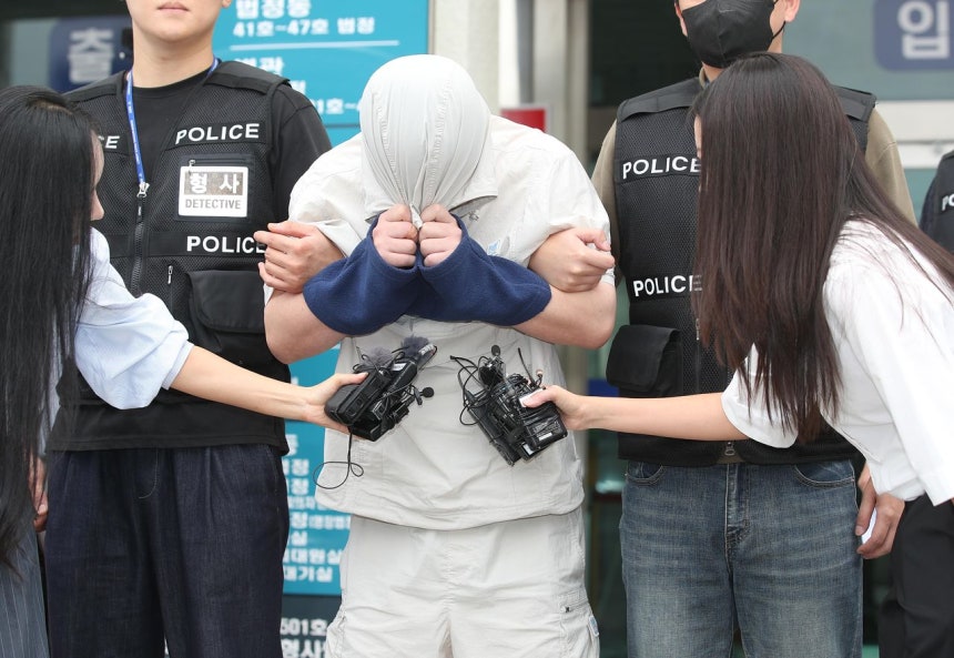 慶尚北道慶山（キョンサンブクド・キョンサン）の中国人留学生殺害事件のチョン容疑者。聯合ニュース