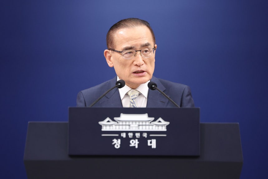 韓国の魏聖洛（ウィ・ソンラク）国家安保室長。ニュース1