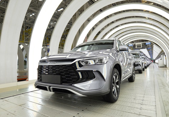 中国河南省鄭州市のBYD工場 ［新華＝聯合ニュース］