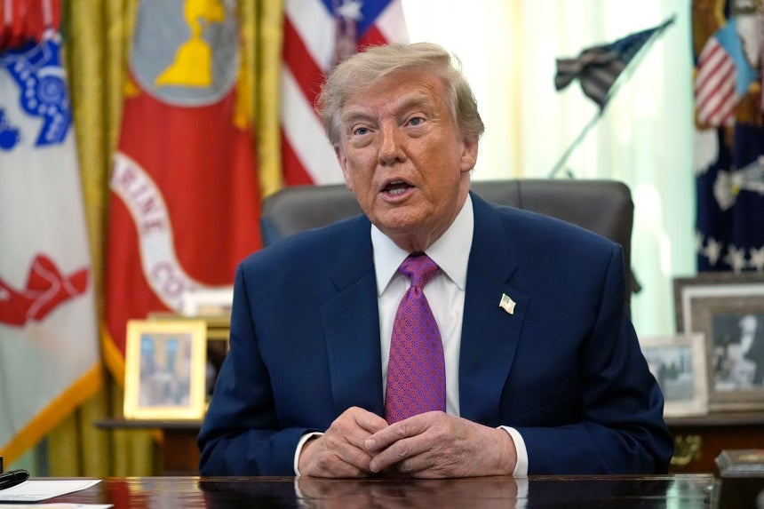 トランプ米大統領。［写真 AP＝聯合ニュース］