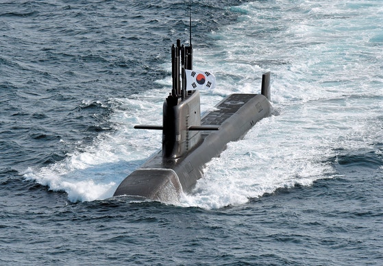3000トン級潜水艦「島山安昌浩（トサン・アン・チャンホ）」（SS－Ⅲ）。［写真 韓国海軍］