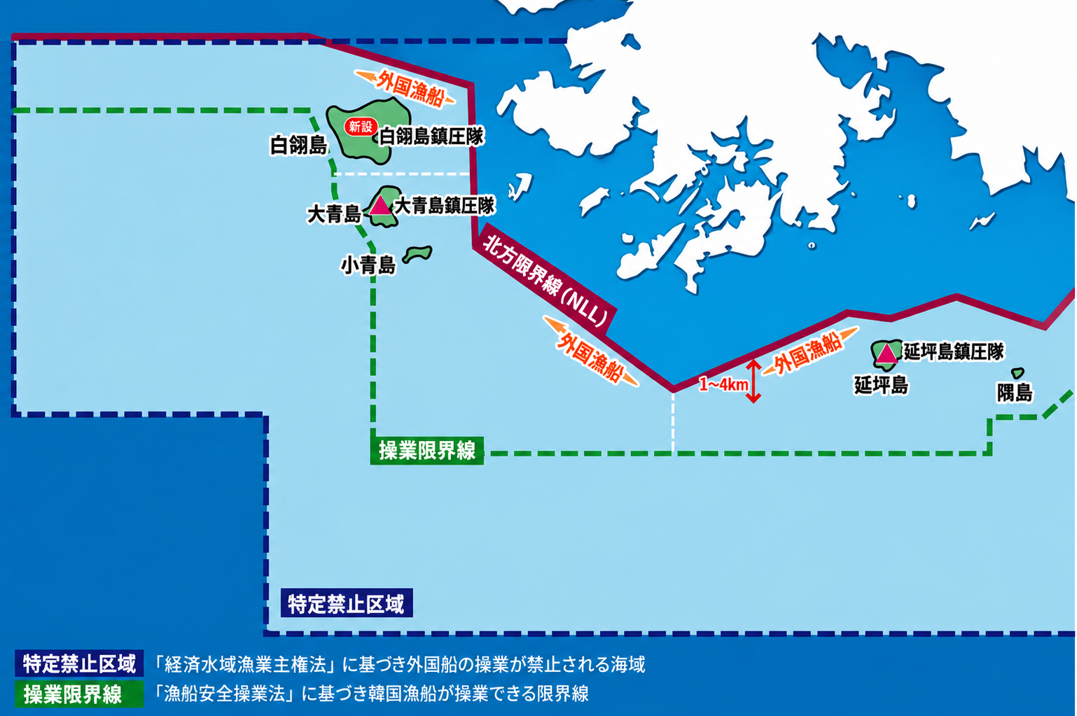   NLL海域の中国漁船違法操業現況 ［韓国海洋警察庁］