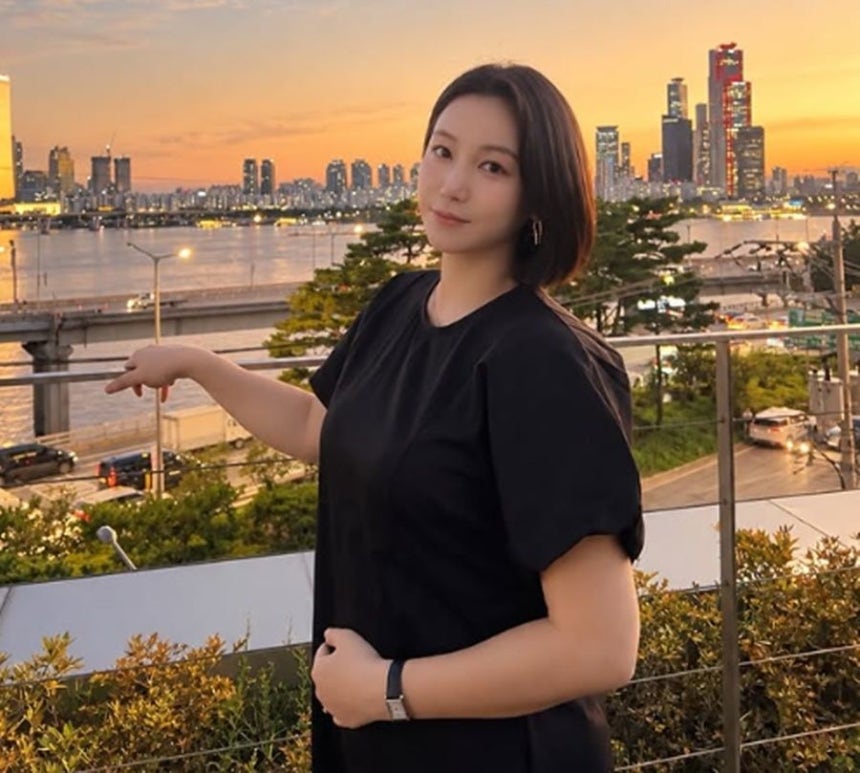 妊娠を報告した女優キム・オクビン。［写真 インスタグラム キャプチャー］