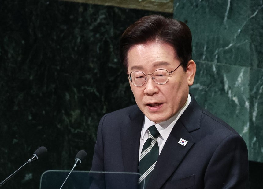 韓国の李在明（イ・ジェミョン）大統領。ニュース1