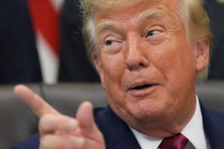 ドナルド・トランプ米大統領が9月30日（現地時間）、ホワイトハウスで韓国政府の対米投資プロジェクトを自ら発表している。AP＝聯合ニュース