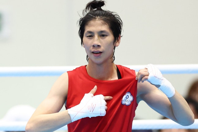 「性別論争」で注目を集めた台湾の女子ボクサー、林郁婷選手。聯合ニュース