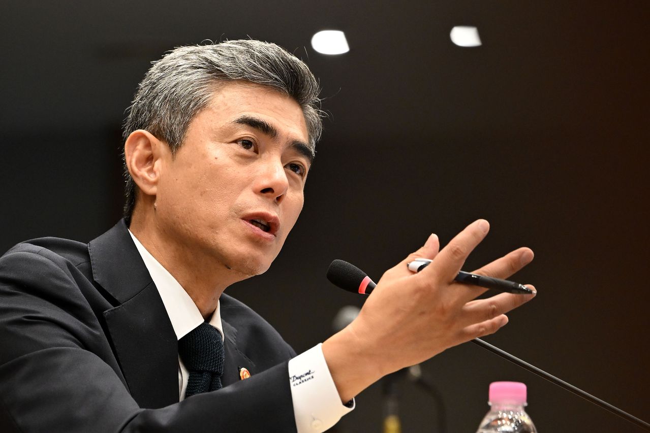 姜信哲（カン・シンチョル）国防部長官。国会写真記者団