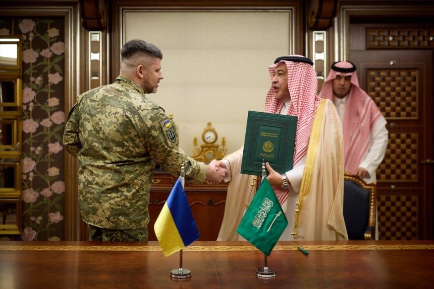 2026年3月、サウジアラビアとウクライナの国防協定署名式 ［ウクライナ大統領室］
