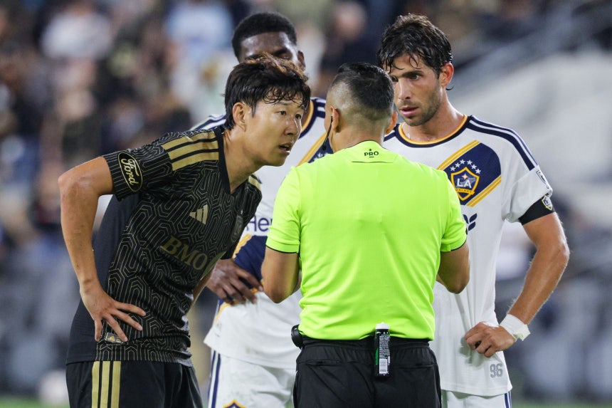 米LAFCの孫興慜（左）。［写真 EPA＝聯合ニュース］